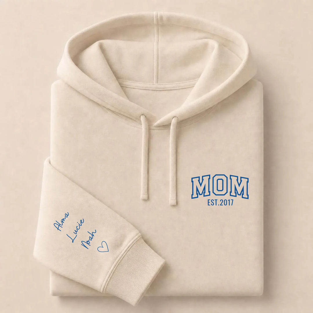 Sweat mom Sweat à capuche / Beige / S