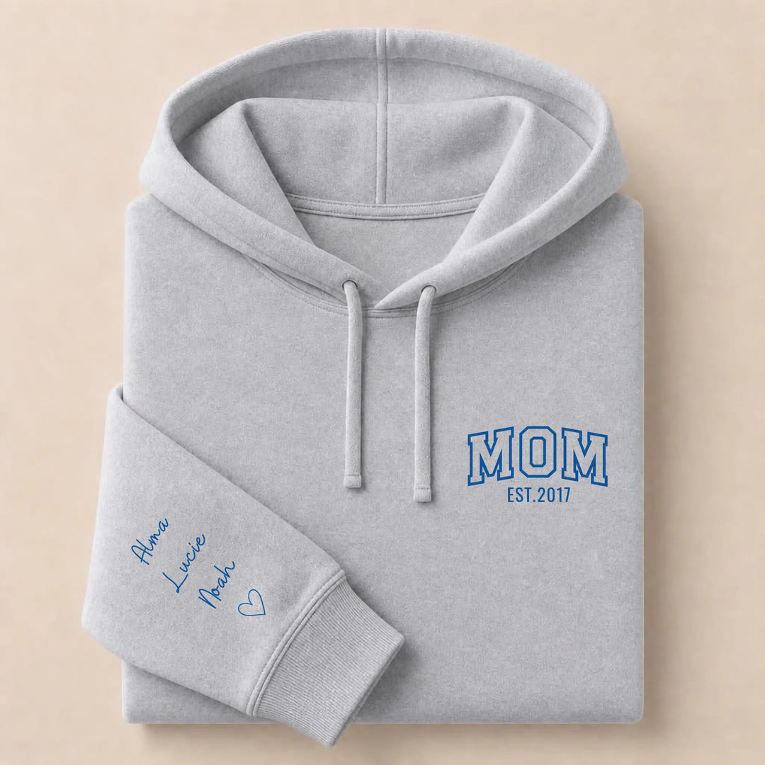 Sweat mom Sweat à capuche / Gris / S