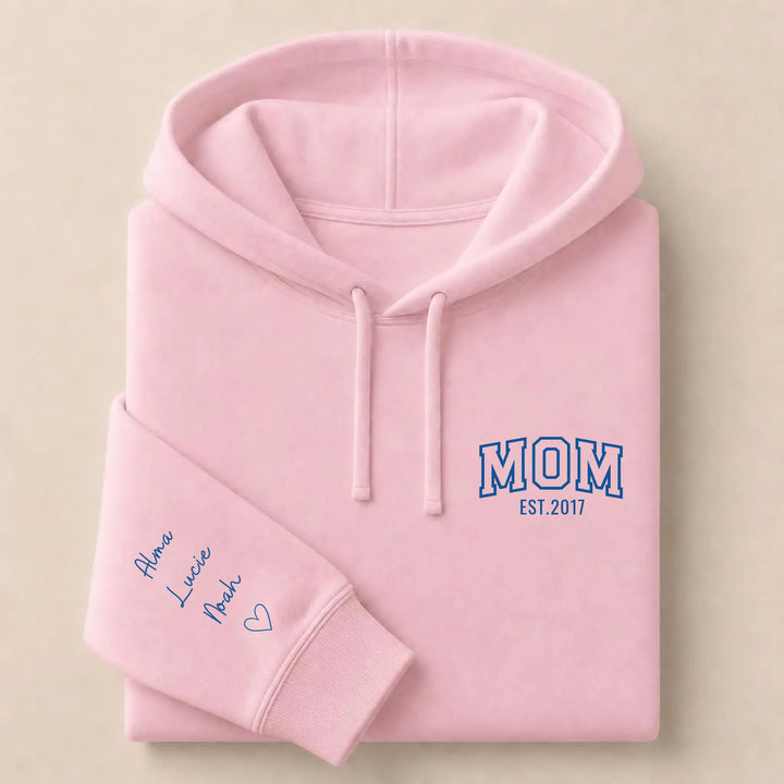 Sweat mom Sweat à capuche / Rose Clair / S