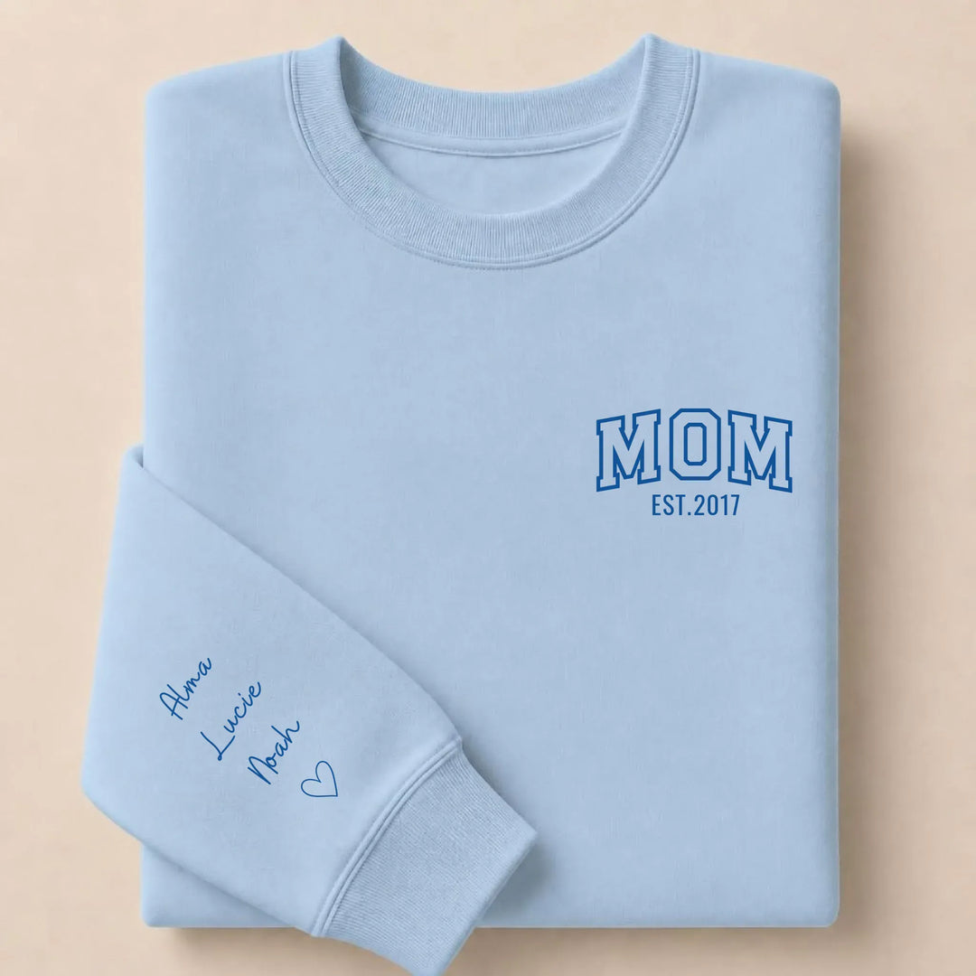 Sweat mom Sweatshirt / Bleu Clair / S