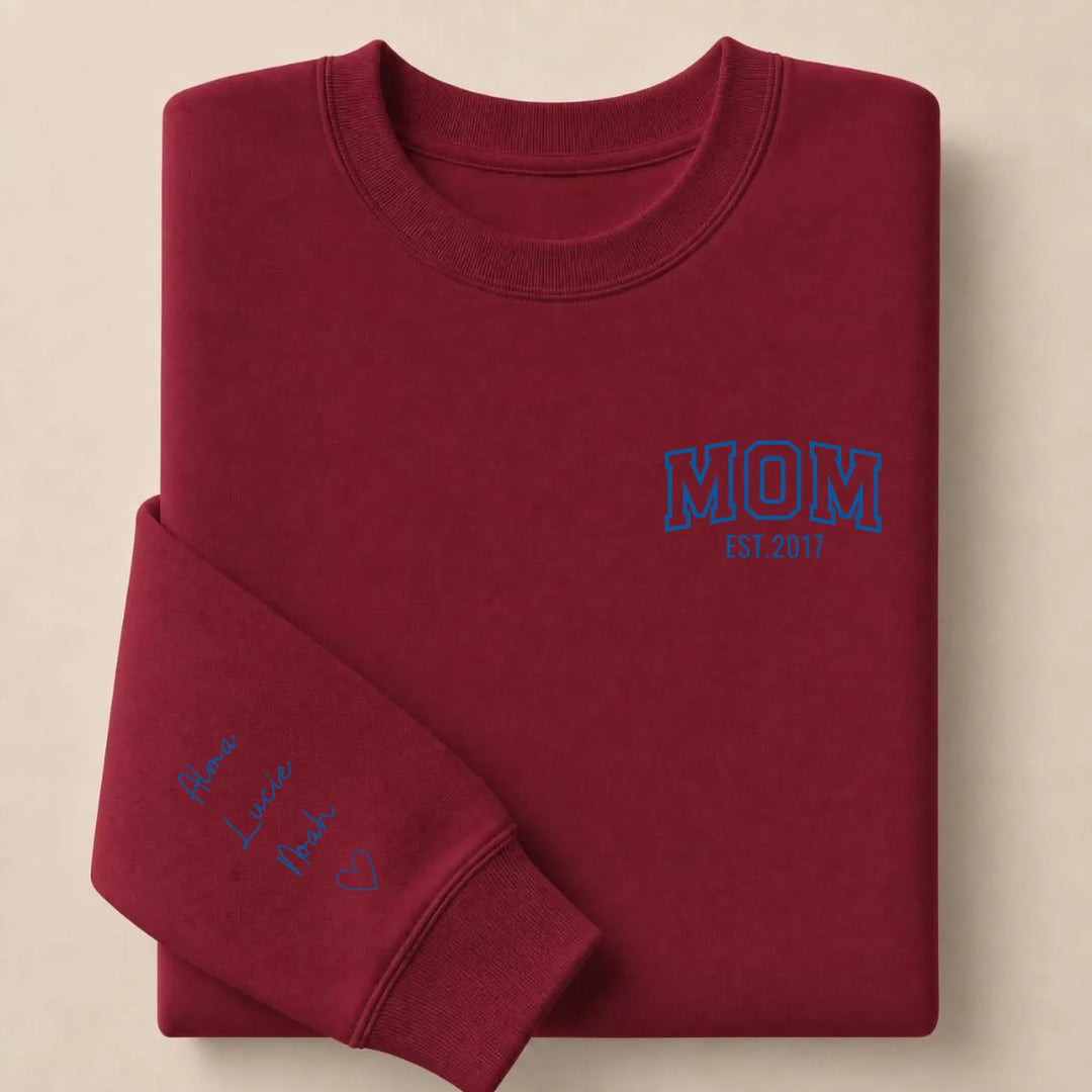 Sweat mom Sweatshirt / Bordeaux / S