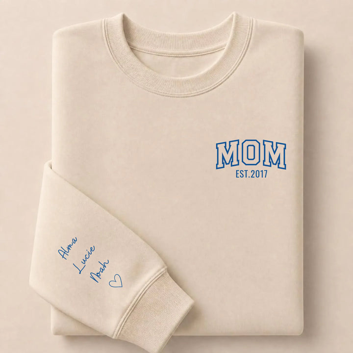 Sweat mom Sweatshirt / Beige / S