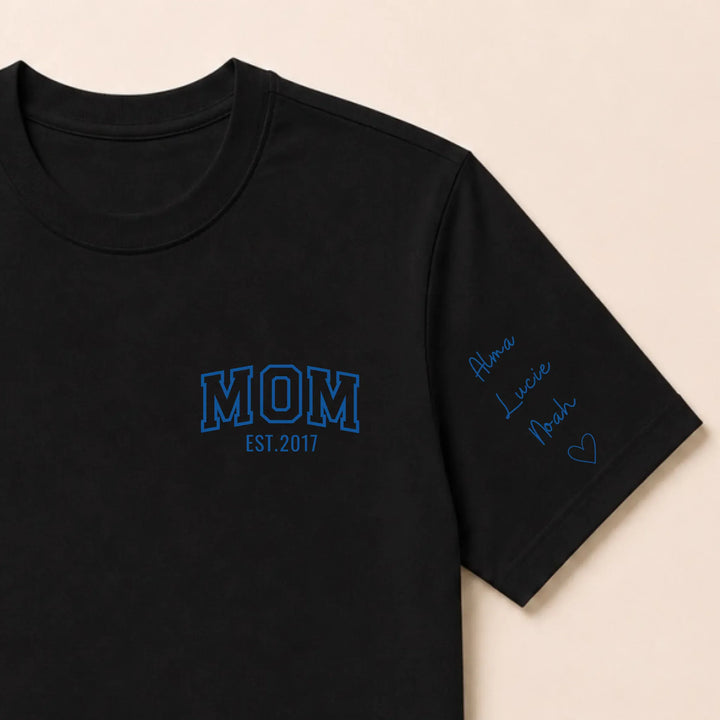 Sweat mom T-shirt / Noir / S