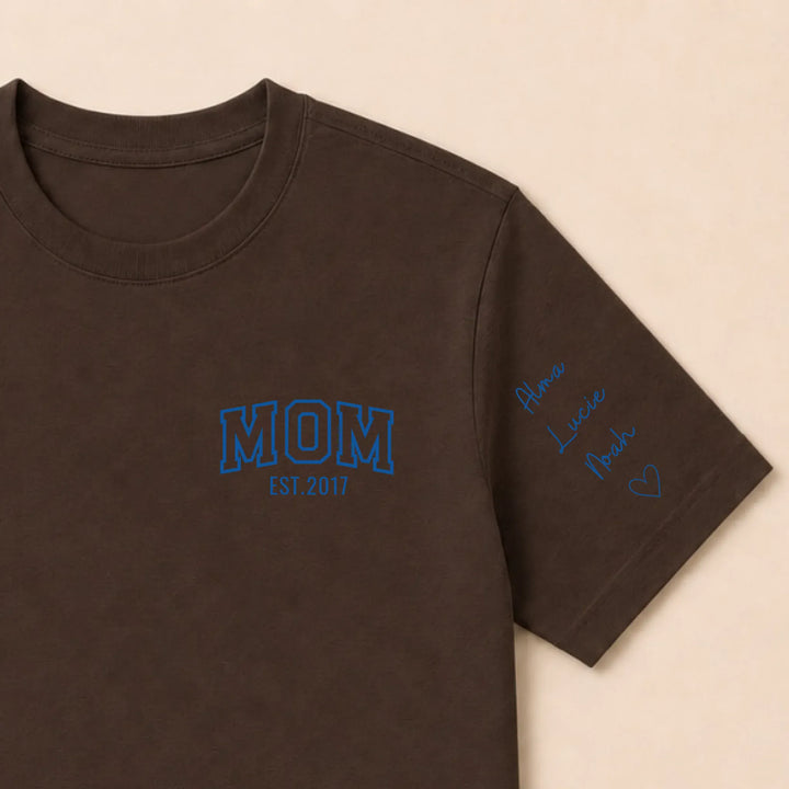Sweat mom T-shirt / Marron / S