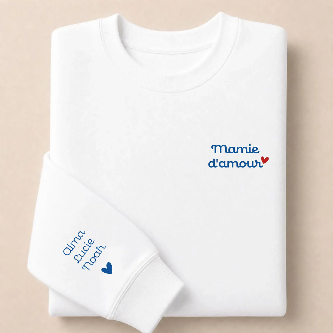 Pull Mamie d'amour Sweatshirt / Blanc / S