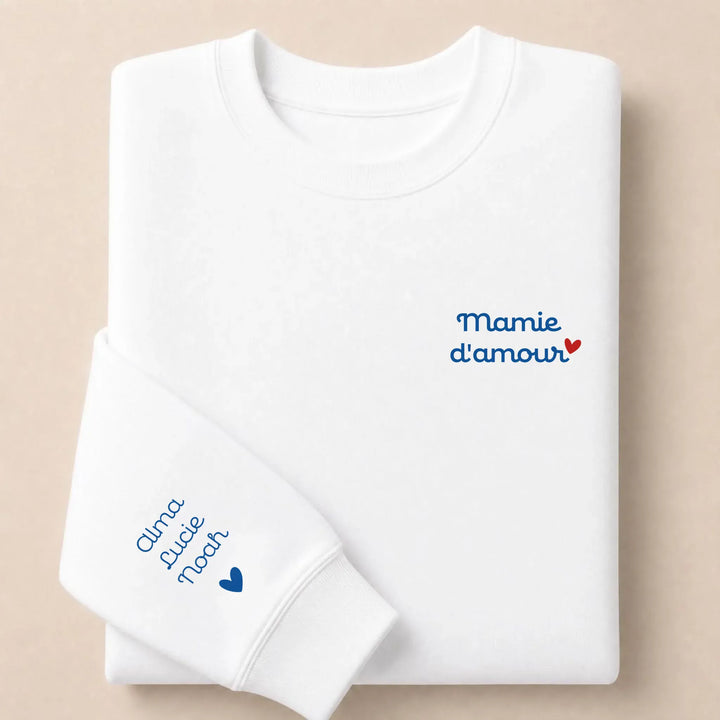 Pull Mamie d'amour Sweatshirt / Blanc / S