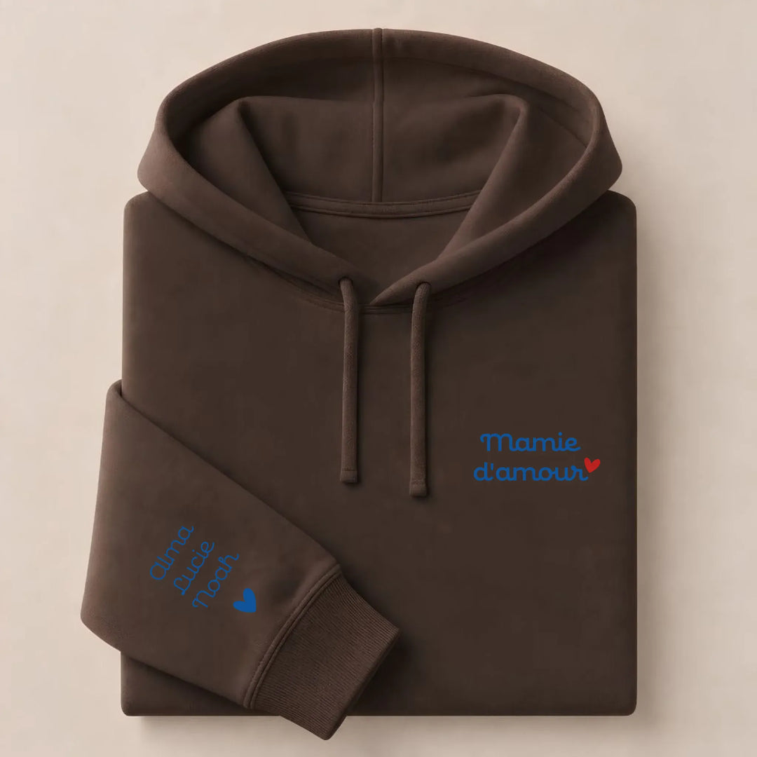 Pull Mamie d'amour Sweat à capuche / Marron / S