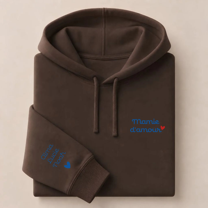 Pull Mamie d'amour Sweat à capuche / Marron / S