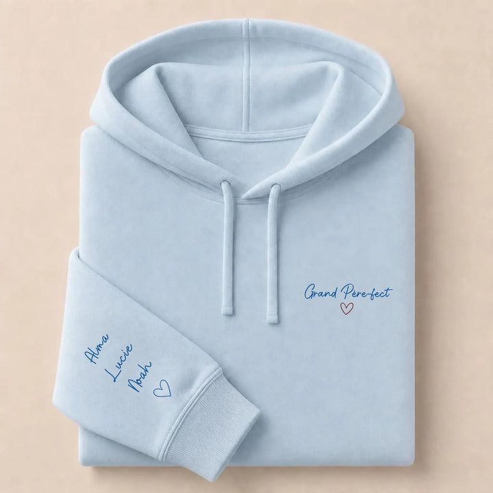 Pull Grand Père-fect Sweat à capuche / Bleu Clair / S