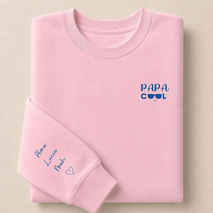 Pull Papa cool Sweatshirt / Rose Clair / S