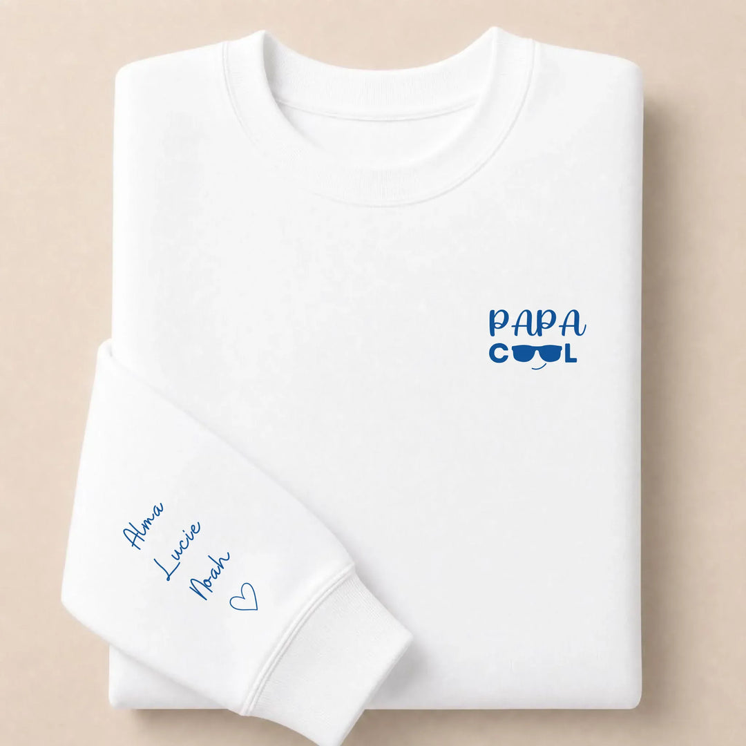 Pull Papa cool Sweatshirt / Blanc / S