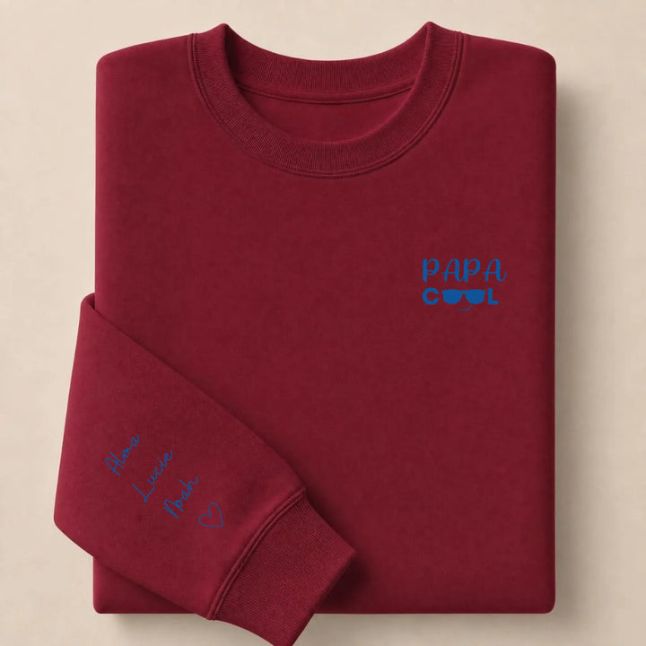 Pull Papa cool Sweatshirt / Bordeaux / S