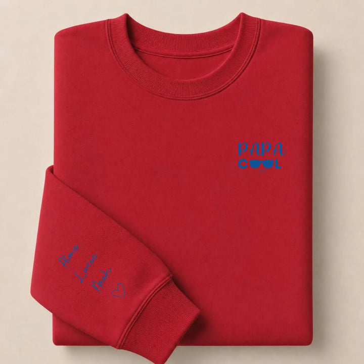 Pull Papa cool Sweatshirt / Rouge / S