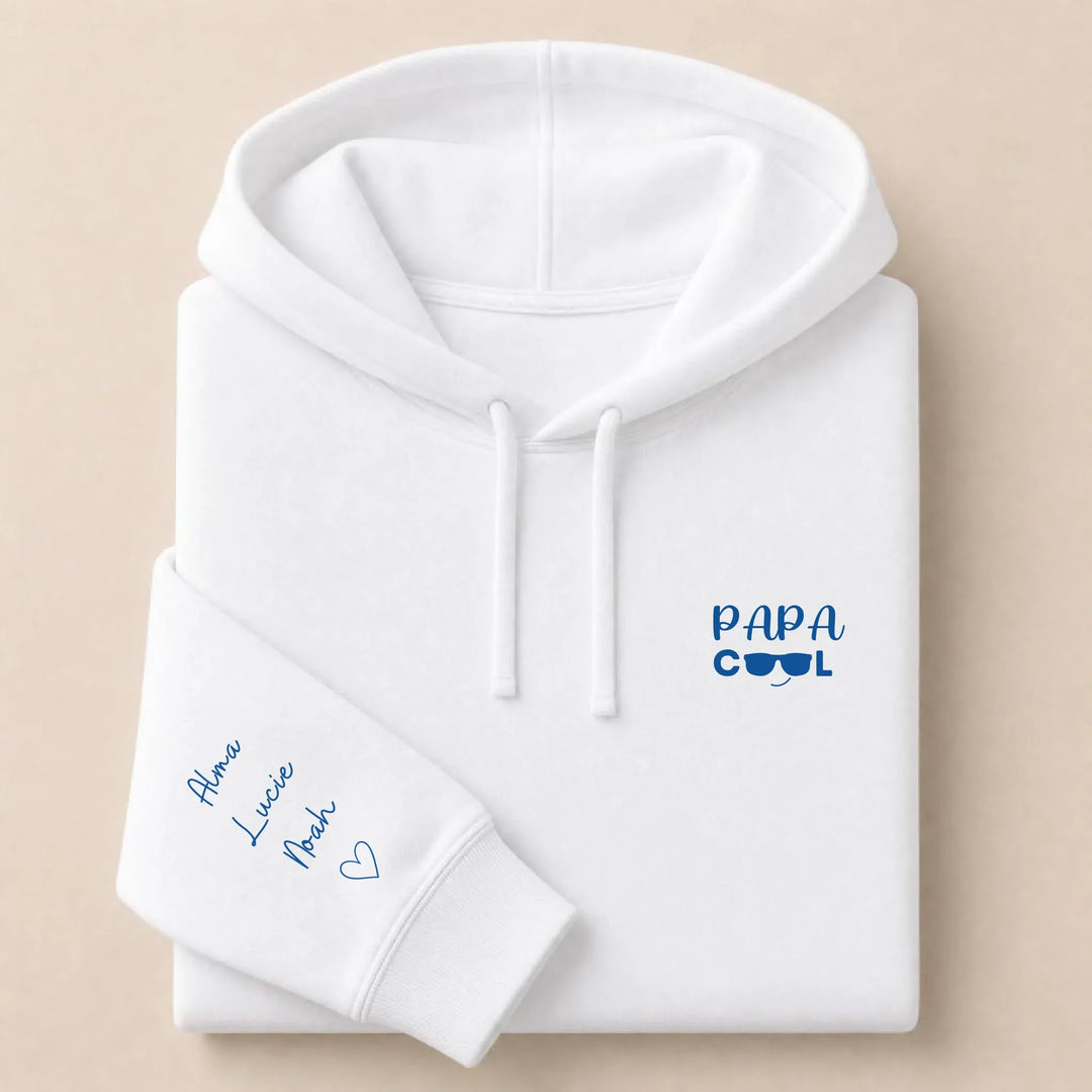 Pull Papa cool Sweat à capuche / Blanc / S