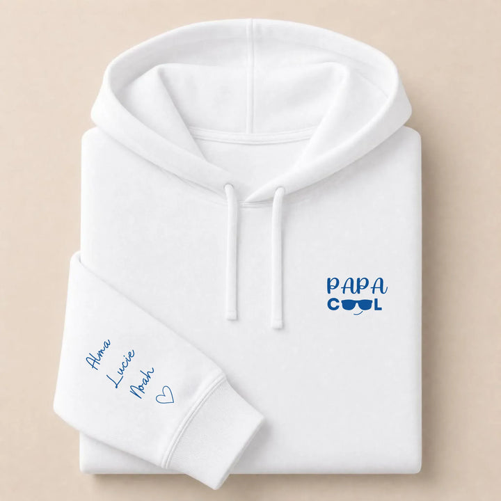 Pull Papa cool Sweat à capuche / Blanc / S