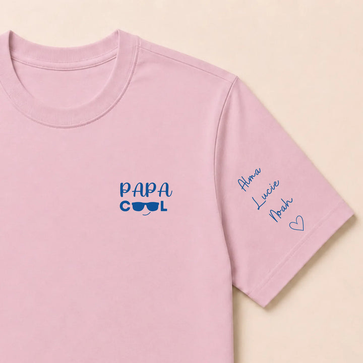 Pull Papa cool T-shirt / Rose clair / S