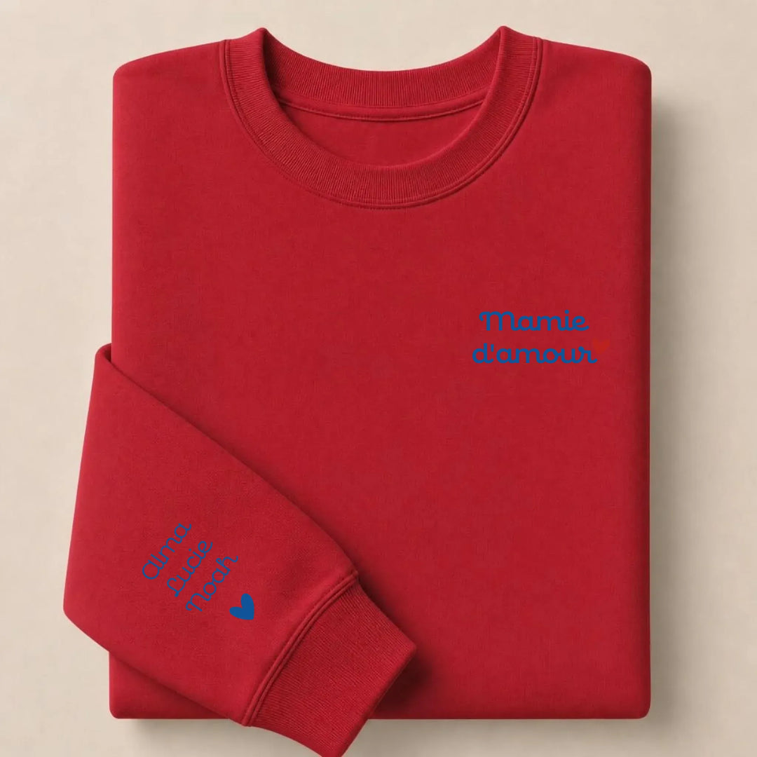 Sweat Mamie d'amour Sweatshirt / Rouge / S