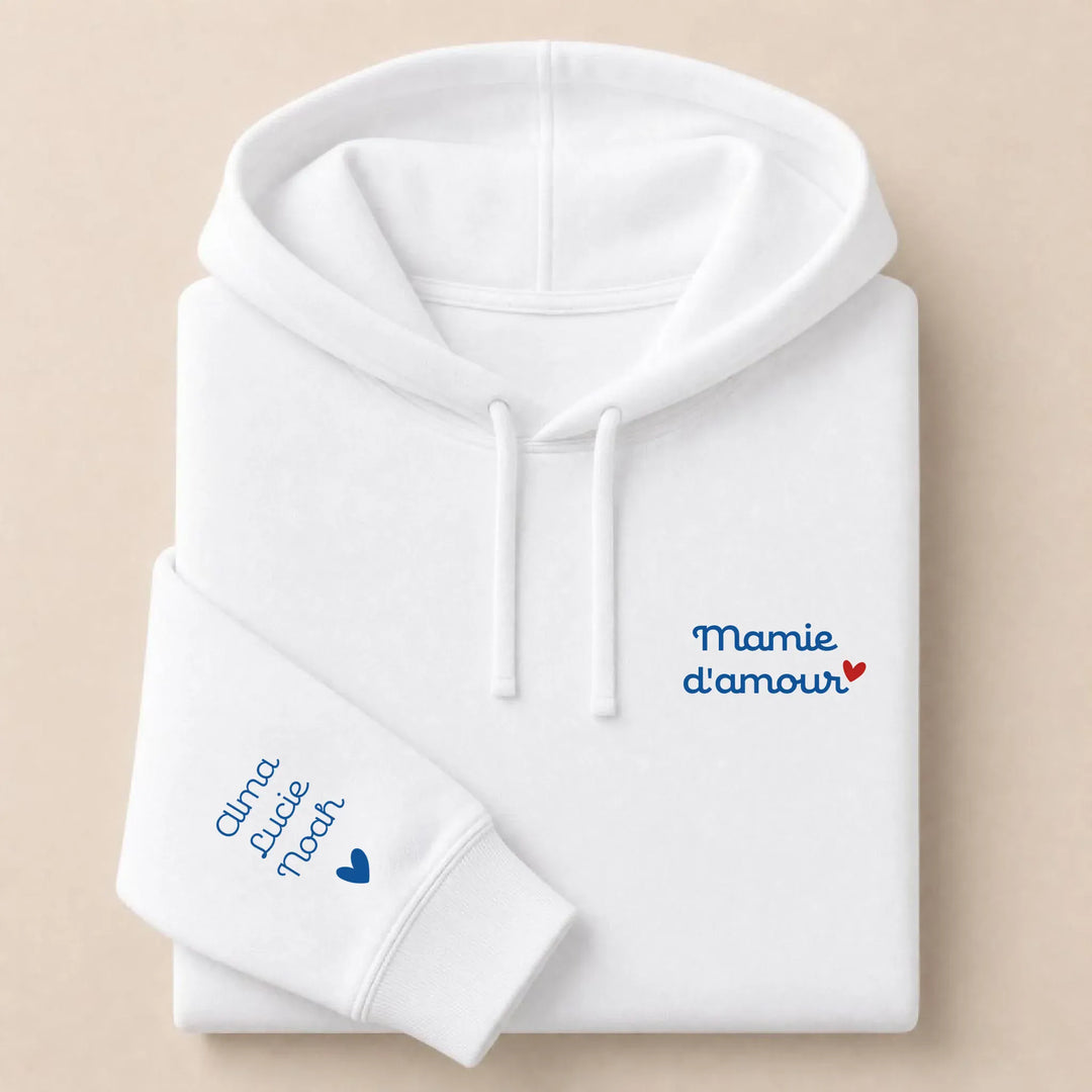 Sweat Mamie d'amour Sweat à capuche / Blanc / S