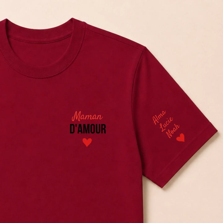 Sweat à capuche maman d'amour