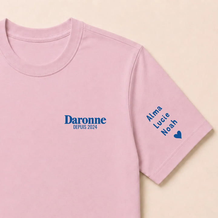 T-shirt brodé La Daronne T-shirt / Rose clair / S