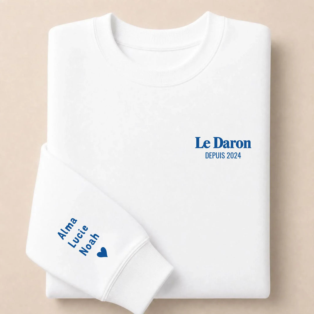 Pull brodé Le Daron Sweatshirt / Blanc / S