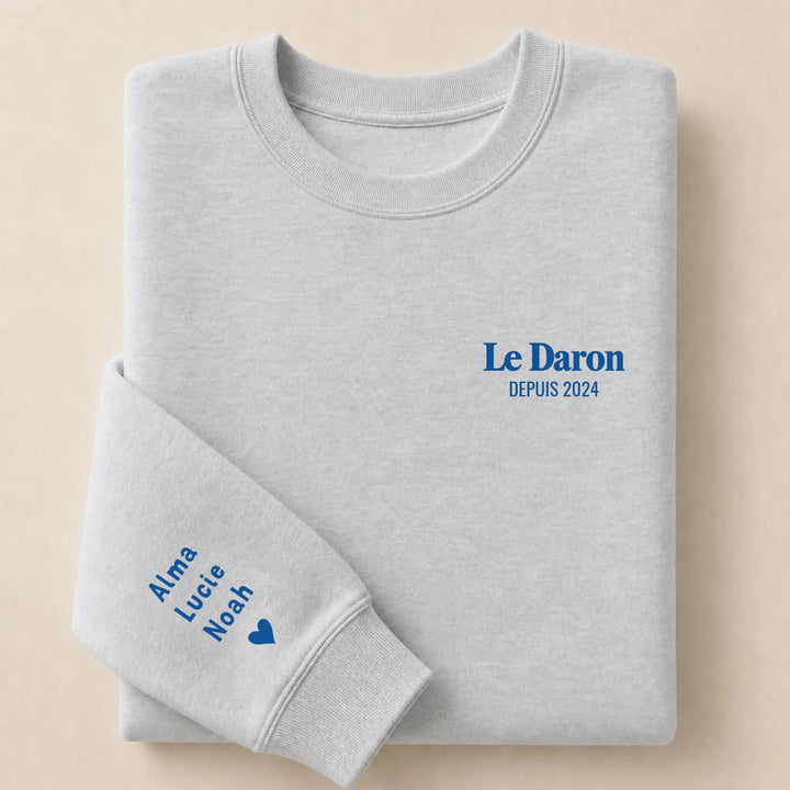 Pull brodé Le Daron Sweatshirt / Gris / S