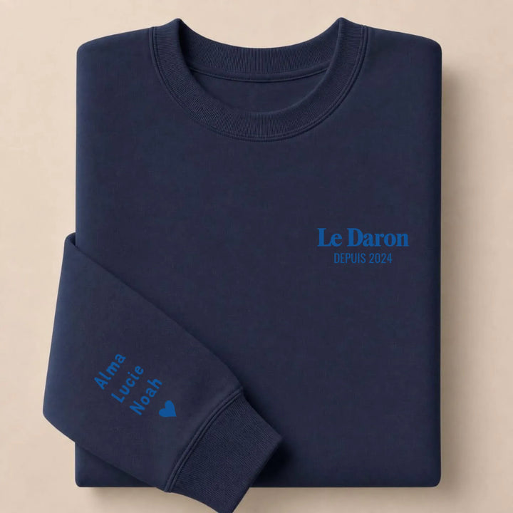 Pull brodé Le Daron Sweatshirt / Marine / S