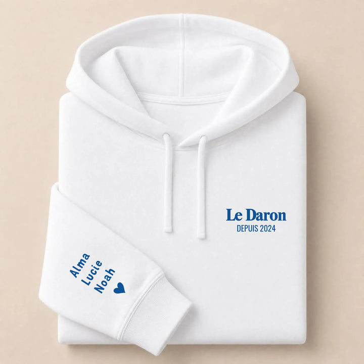 Sweat brodé Le Daron Sweat à capuche / Blanc / S