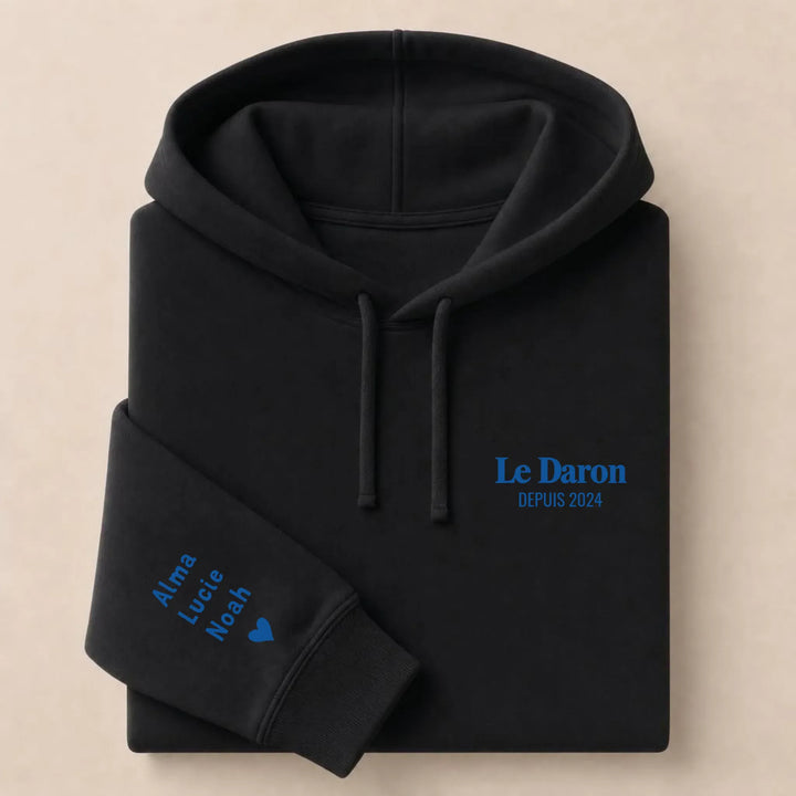 Pull brodé Le Daron Sweat à capuche / Noir / S