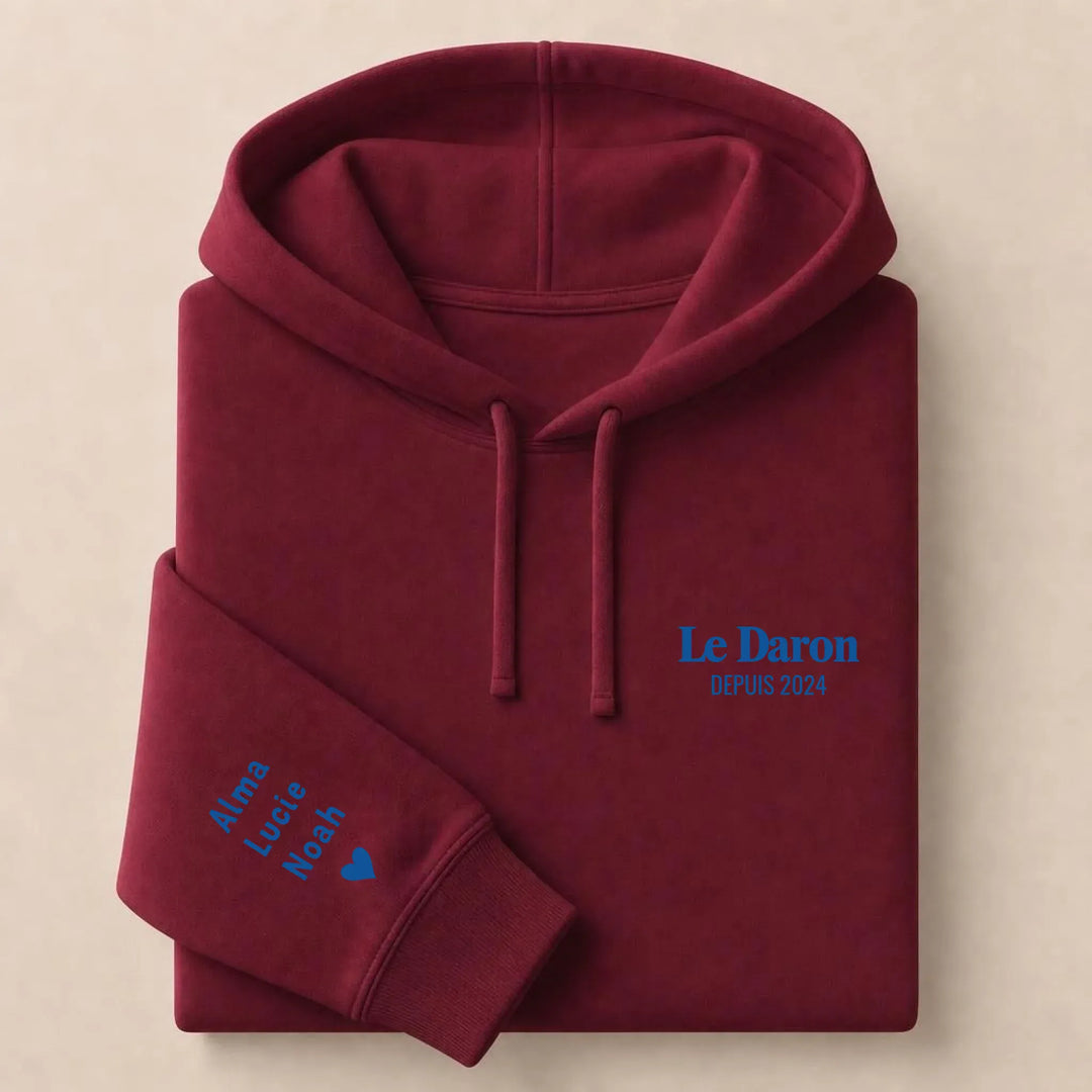 Sweat brodé Le Daron Sweat à capuche / Bordeaux / S