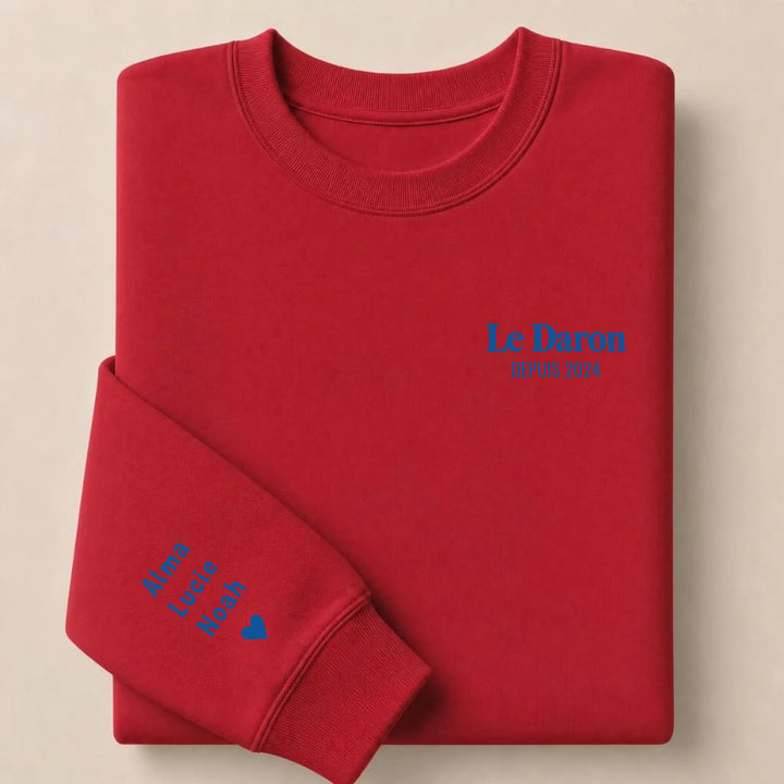 Sweat brodé Le Daron Sweatshirt / Rouge / S
