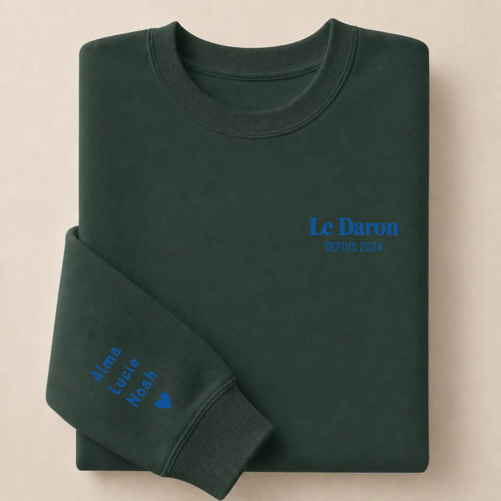 Sweat brodé Le Daron Sweatshirt / Forest / S