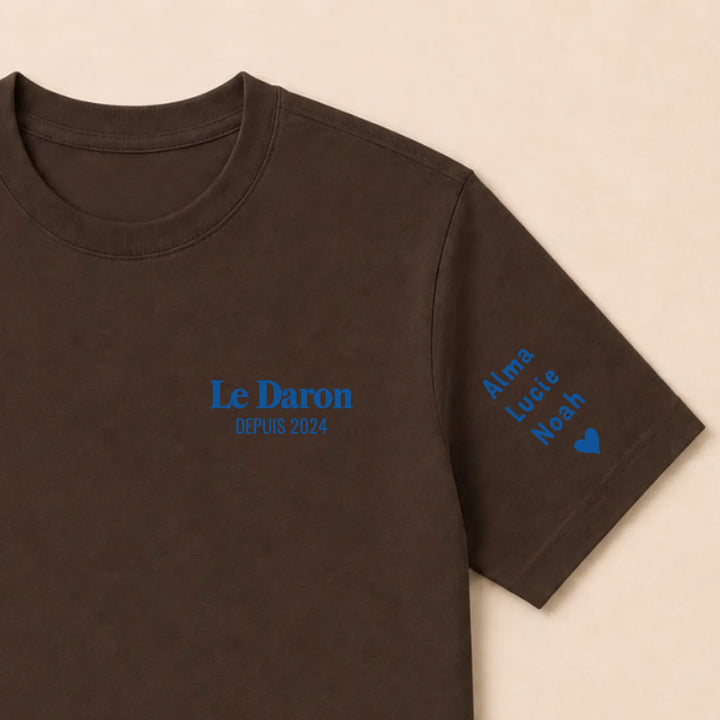 Sweat brodé Le Daron T-shirt / Marron / S