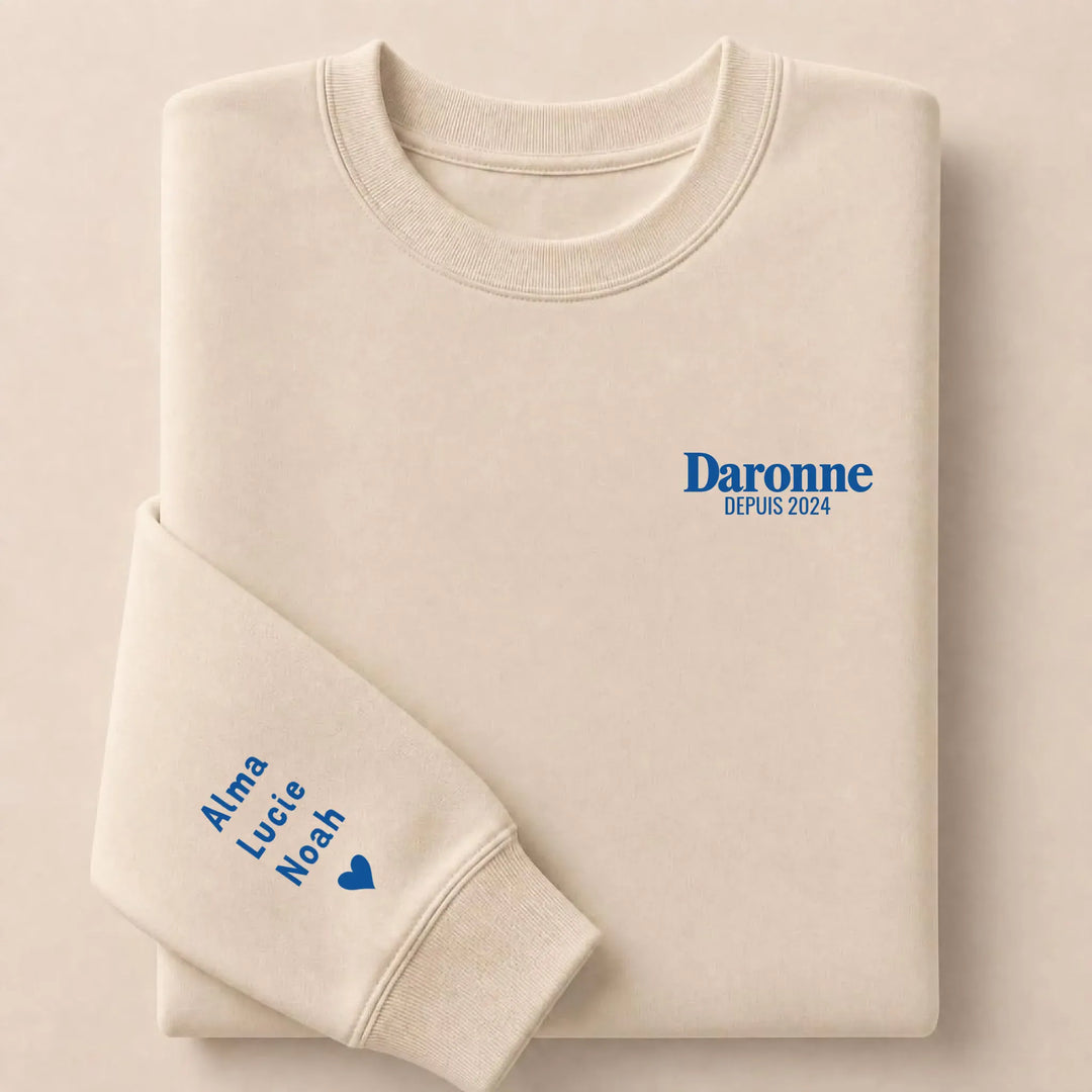 Pull brodé La Daronne Sweatshirt / Beige / S