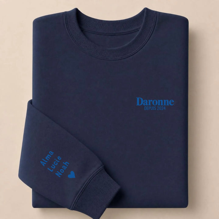 Pull brodé La Daronne Sweatshirt / Marine / S
