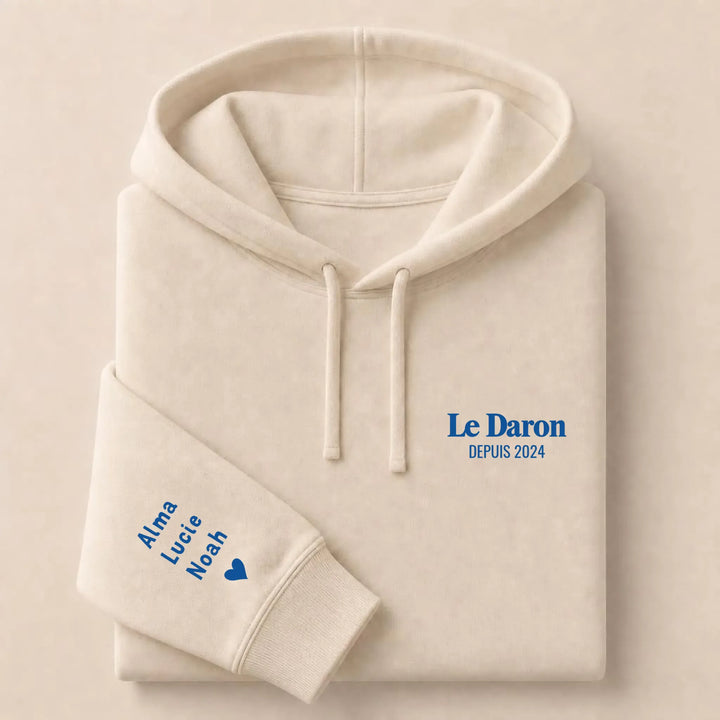T-Shirt brodé Le Daron Sweat à capuche / Beige / S
