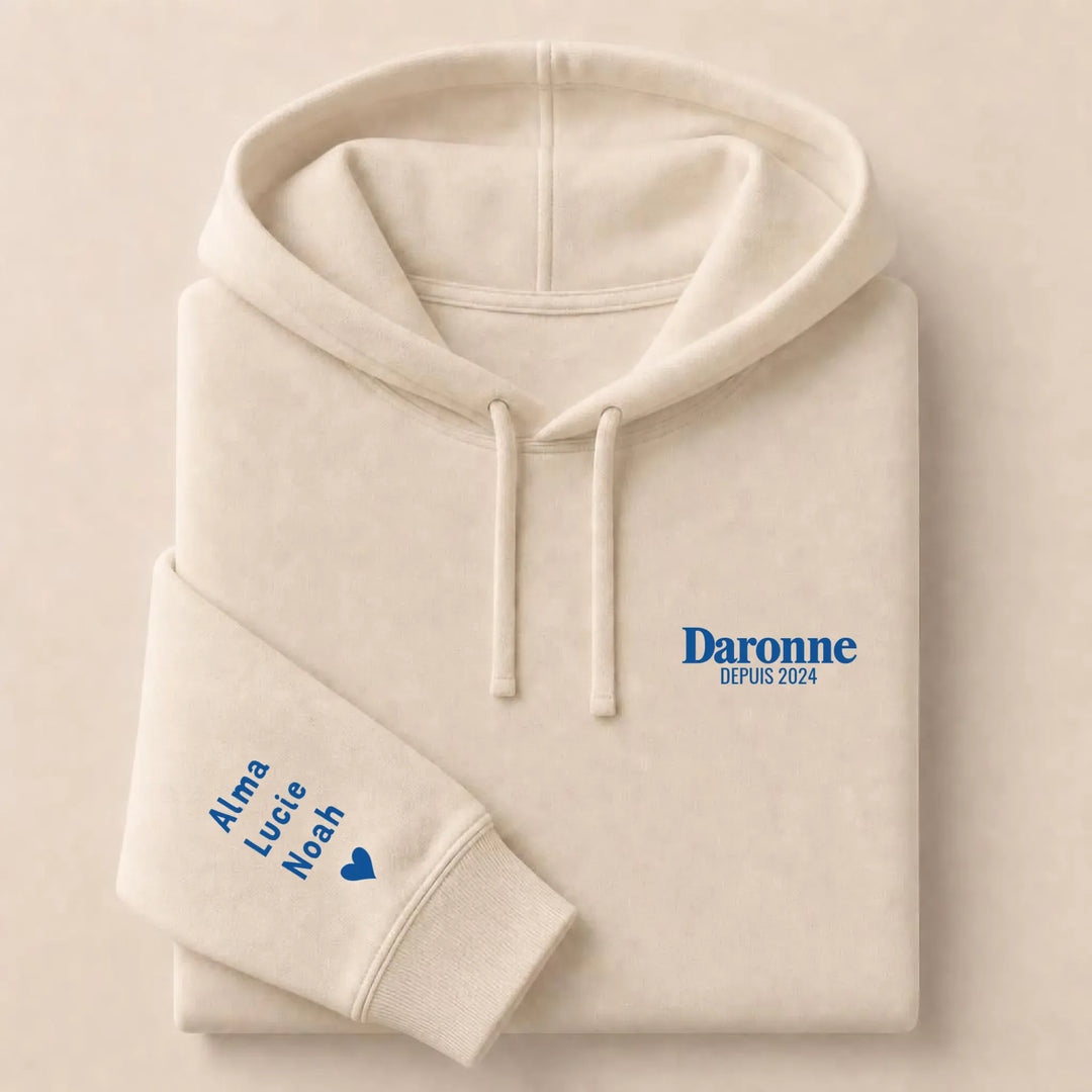 Pull brodé La Daronne Sweat à capuche / Beige / S