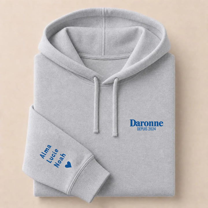 Sweat brodé La Daronne Sweat à capuche / Gris / S