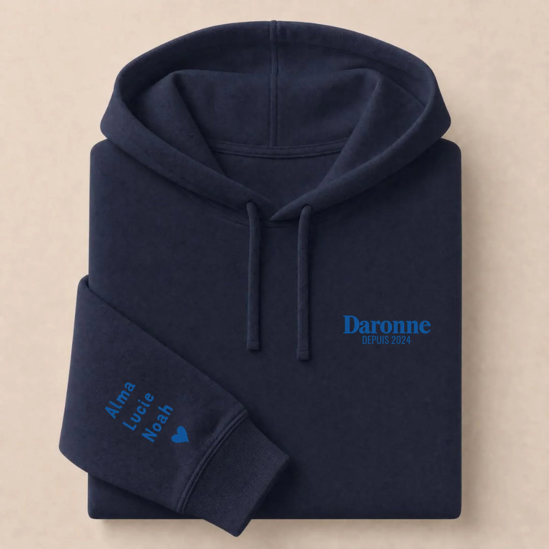 Pull brodé La Daronne Sweat à capuche / Marine / S