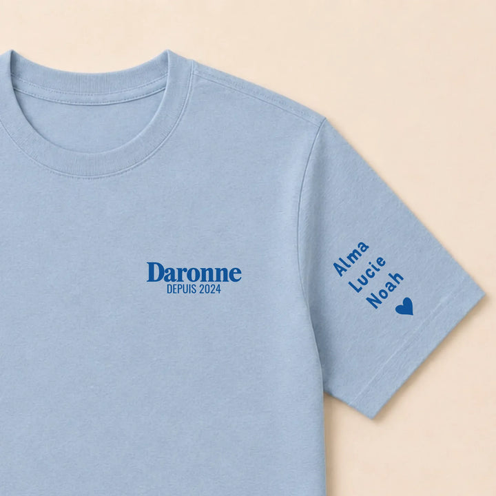 Pull brodé La Daronne T-shirt / Bleu clair / S