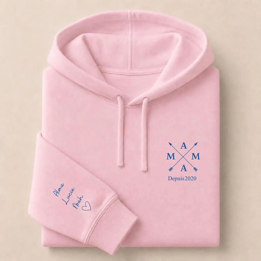 Pull MAMA depuis Sweat à capuche / Rose Clair / S