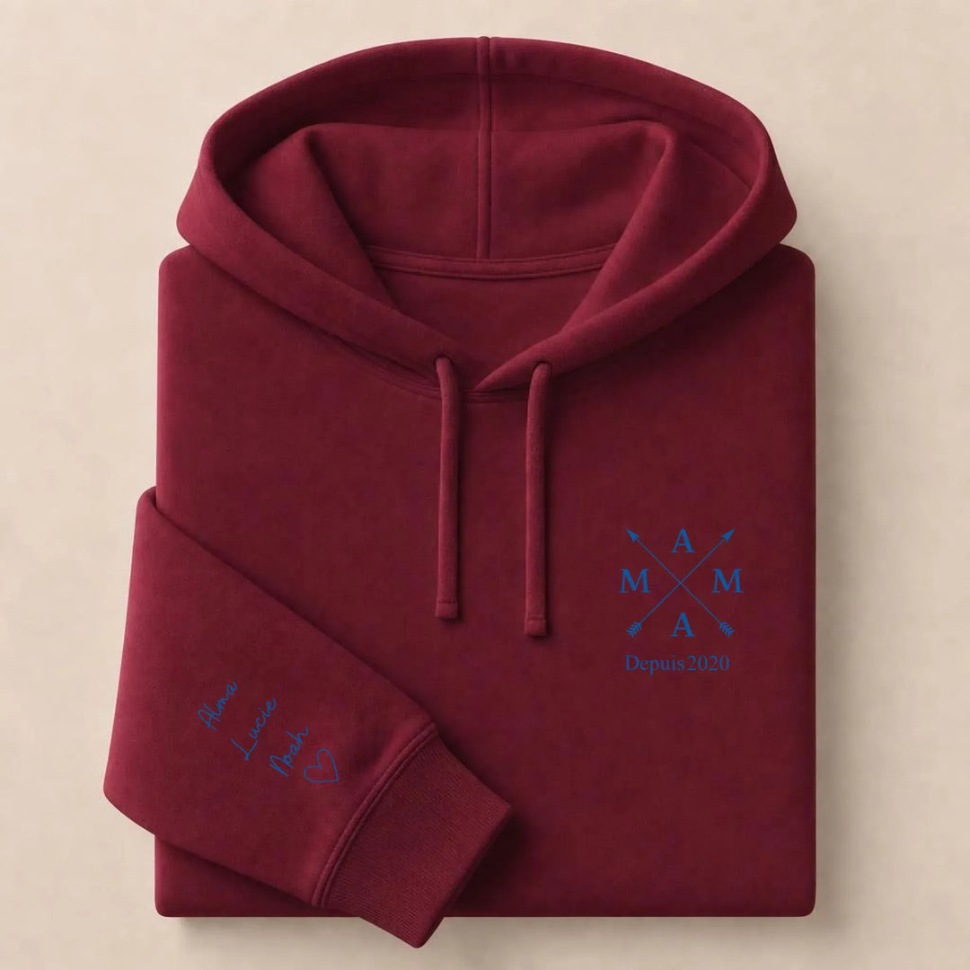 Pull MAMA depuis Sweat à capuche / Bordeaux / S