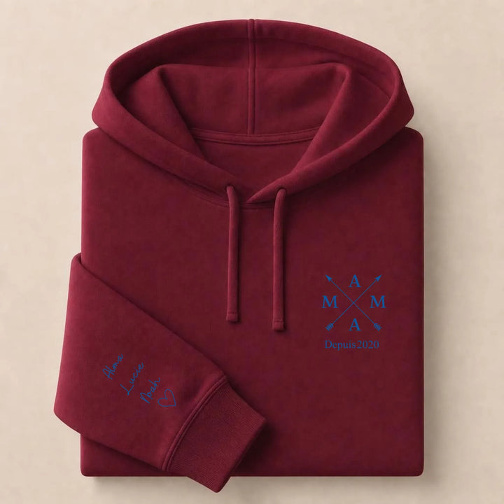 Pull MAMA depuis Sweat à capuche / Bordeaux / S