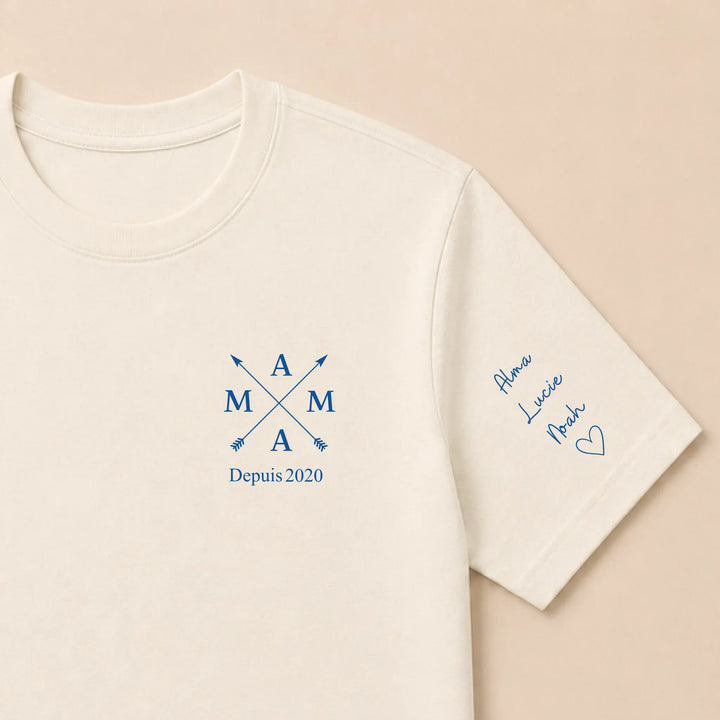 Pull MAMA depuis T-shirt / Naturel / S