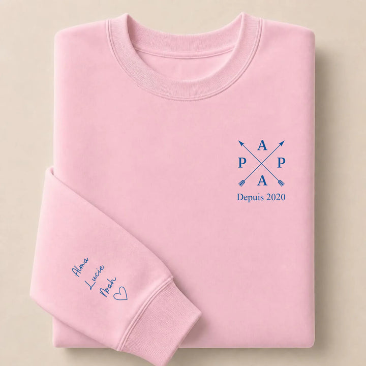 Pull PAPA depuis Sweatshirt / Rose Clair / S