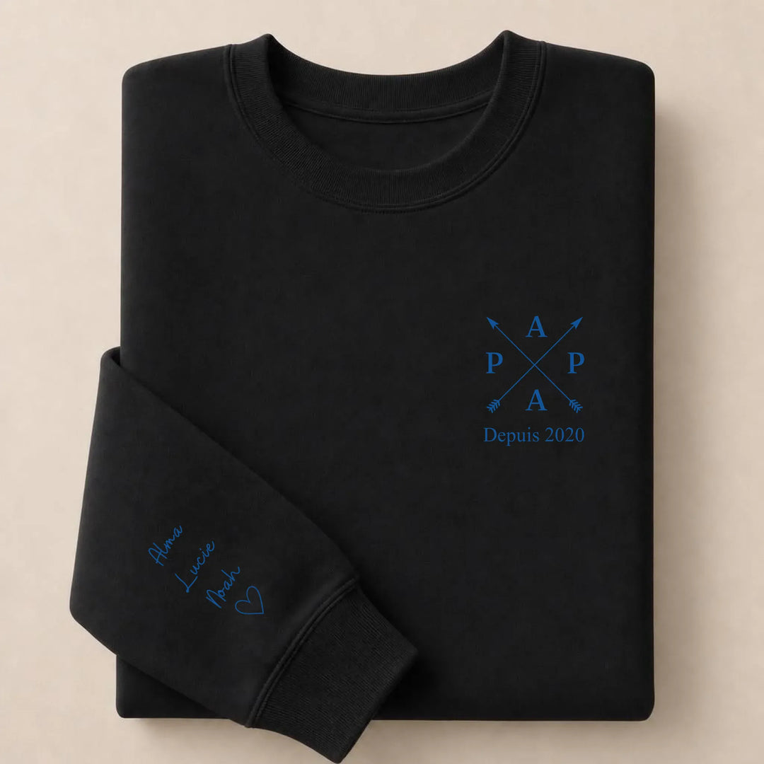 Pull PAPA depuis Sweatshirt / Noir / S