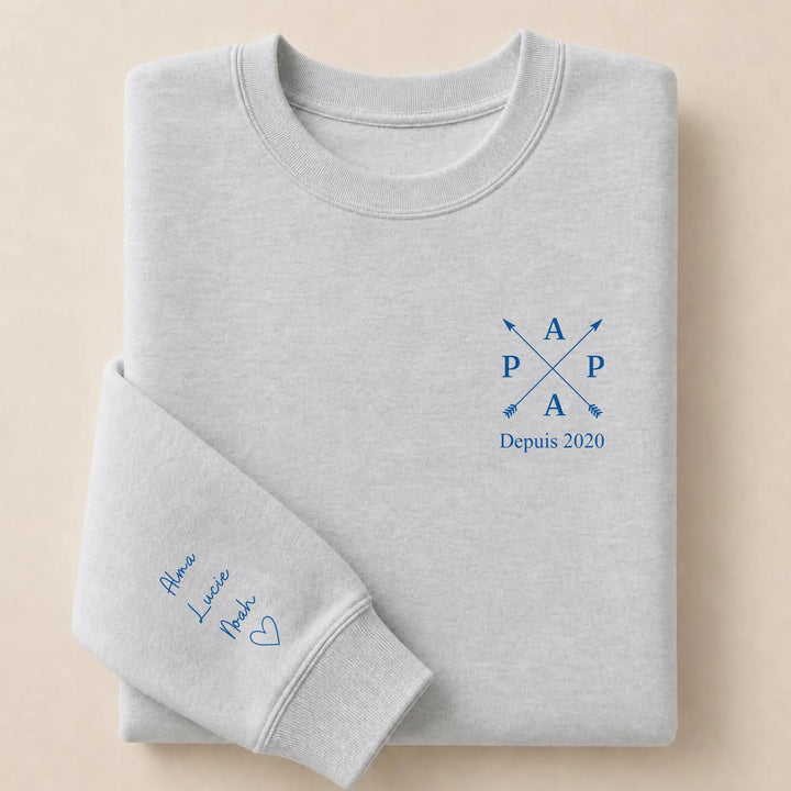 Pull PAPA depuis Sweatshirt / Gris / S