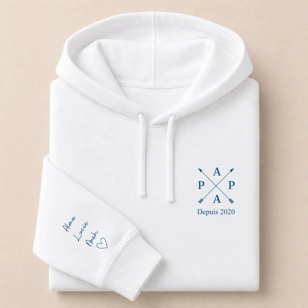 Pull PAPA depuis Sweat à capuche / Blanc / S