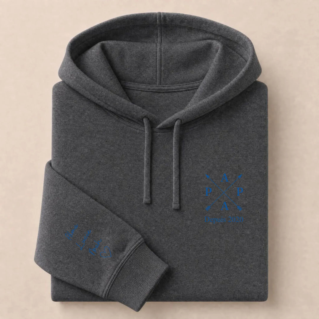 Pull PAPA depuis Sweat à capuche / Gris Foncé / S