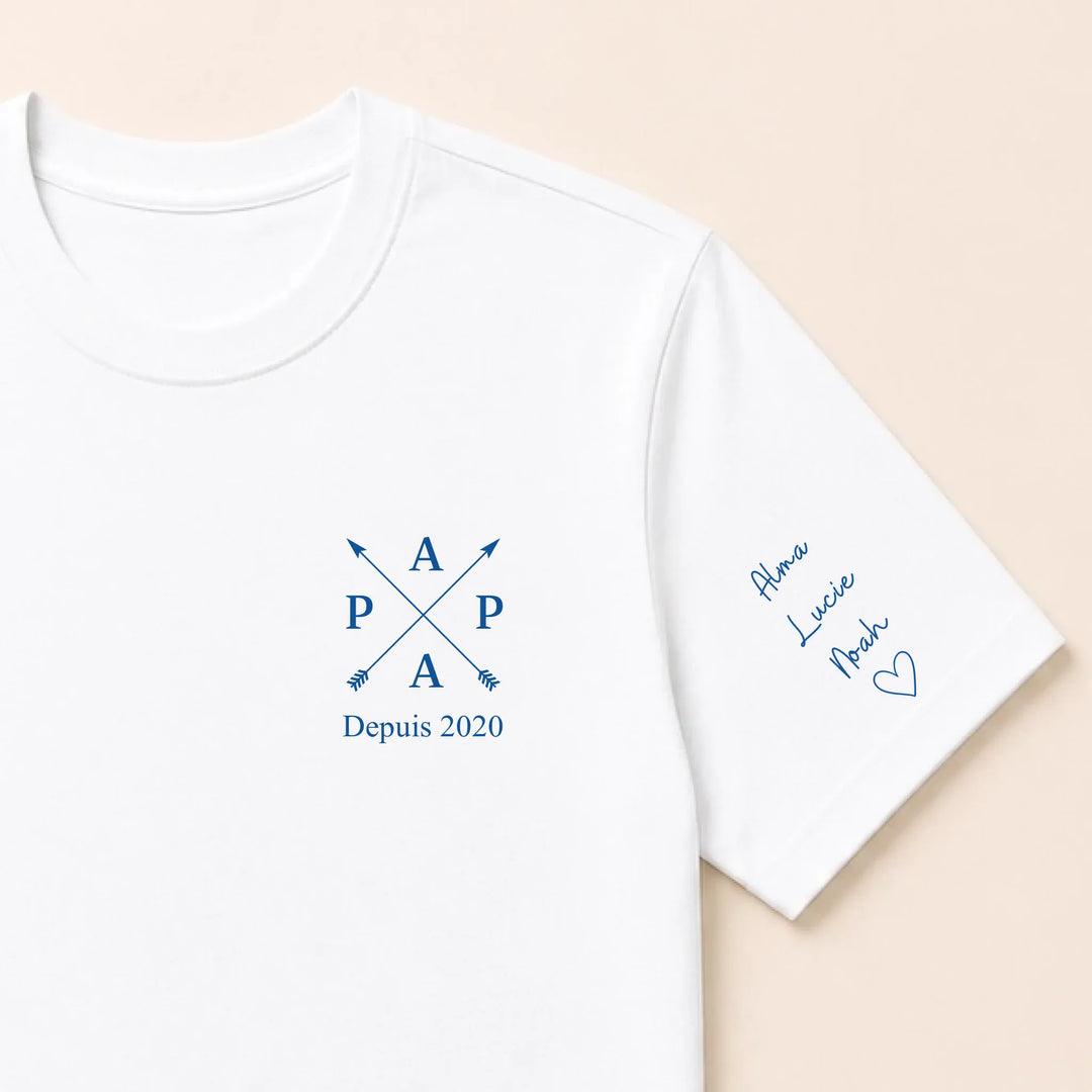 Pull PAPA depuis T-shirt / Blanc / S